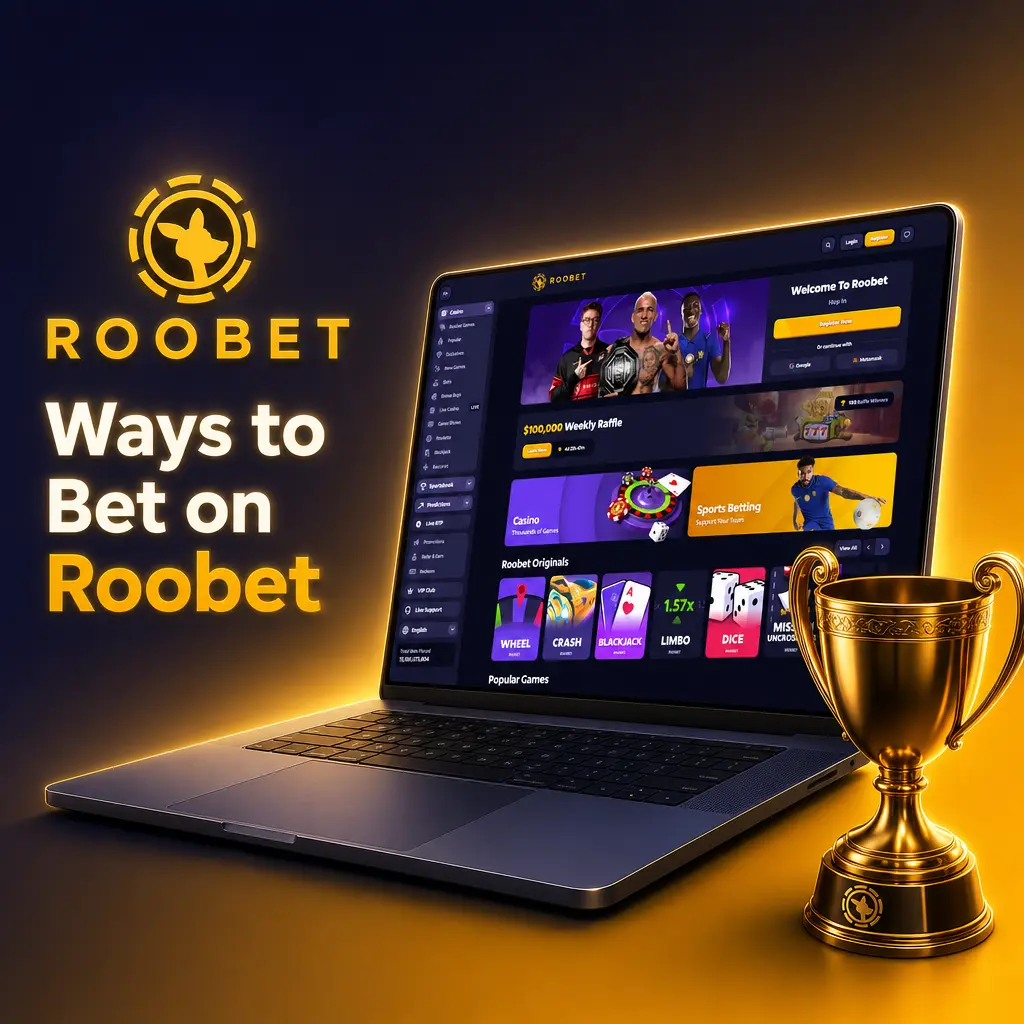 Roobet betting options: live odds, parlays, pre-match wagers, accumulators, and cash out features for NHL, NBA, and soccer bettors.