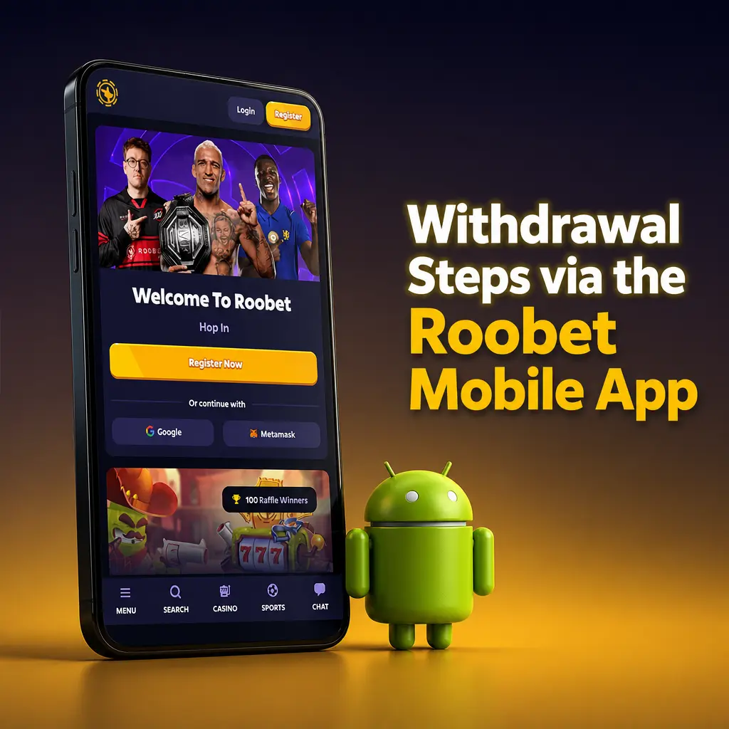 Step-by-step guide to withdrawing funds using the Roobet mobile app on Android devices