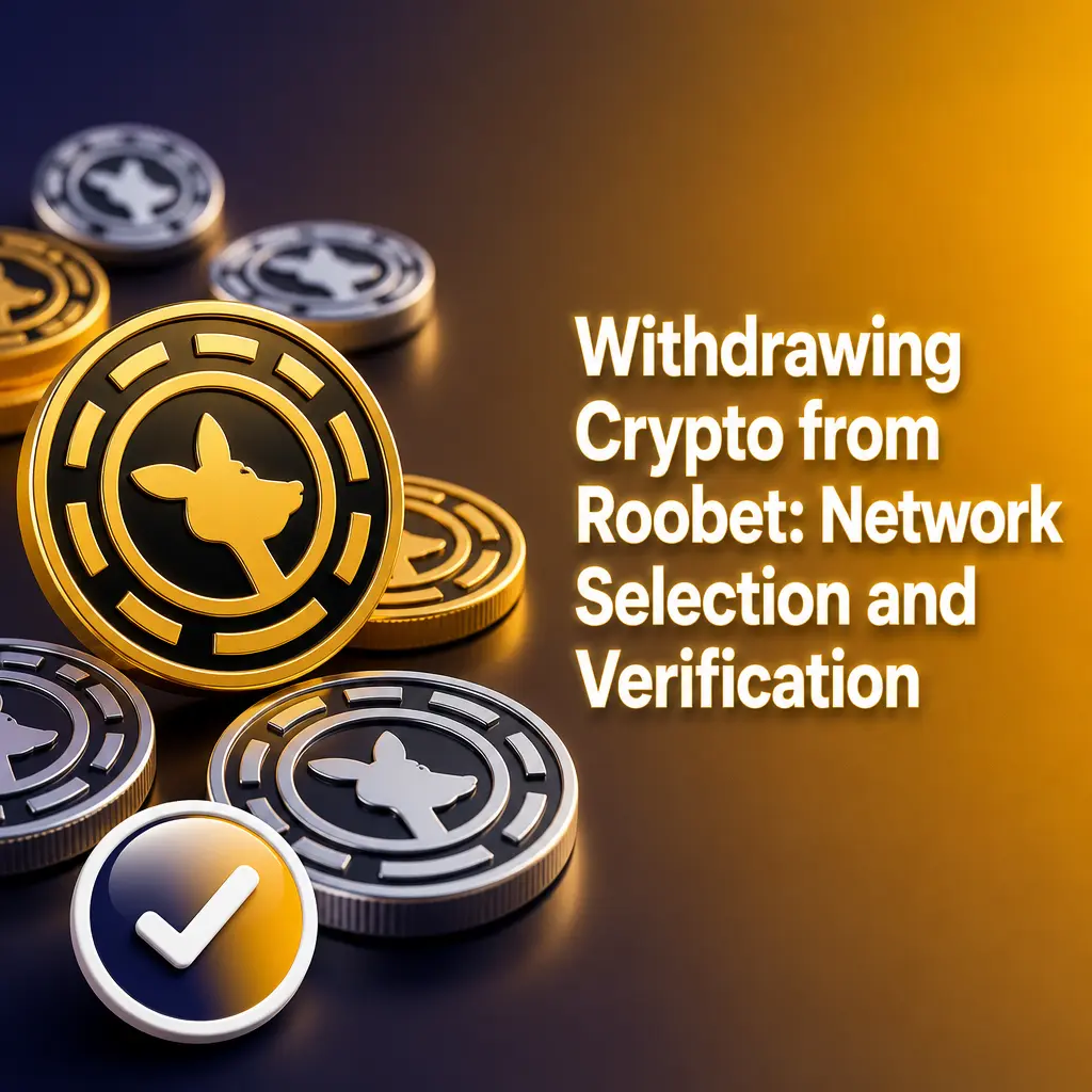 Guide to withdrawing crypto from Roobet: selecting the right network, entering wallet address, and completing verification steps.